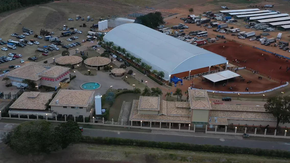 Vista do Haras NSG, em São Pedro, sede do Farm Festival